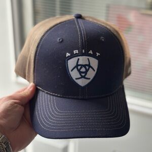 Ariat Blue and Brown Logo Cap